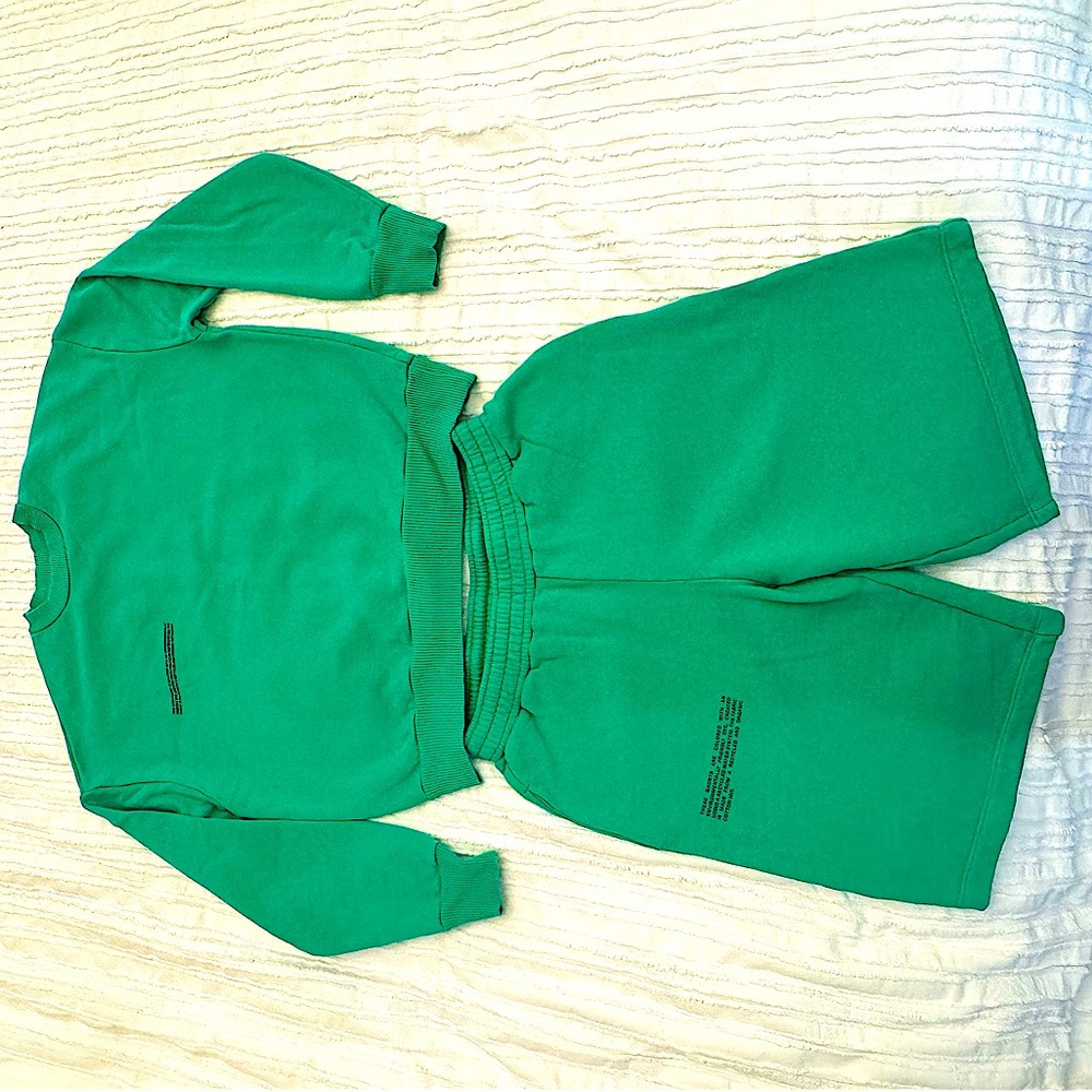 Pangaia matching set (sweatshirt and and shorts). sz XS